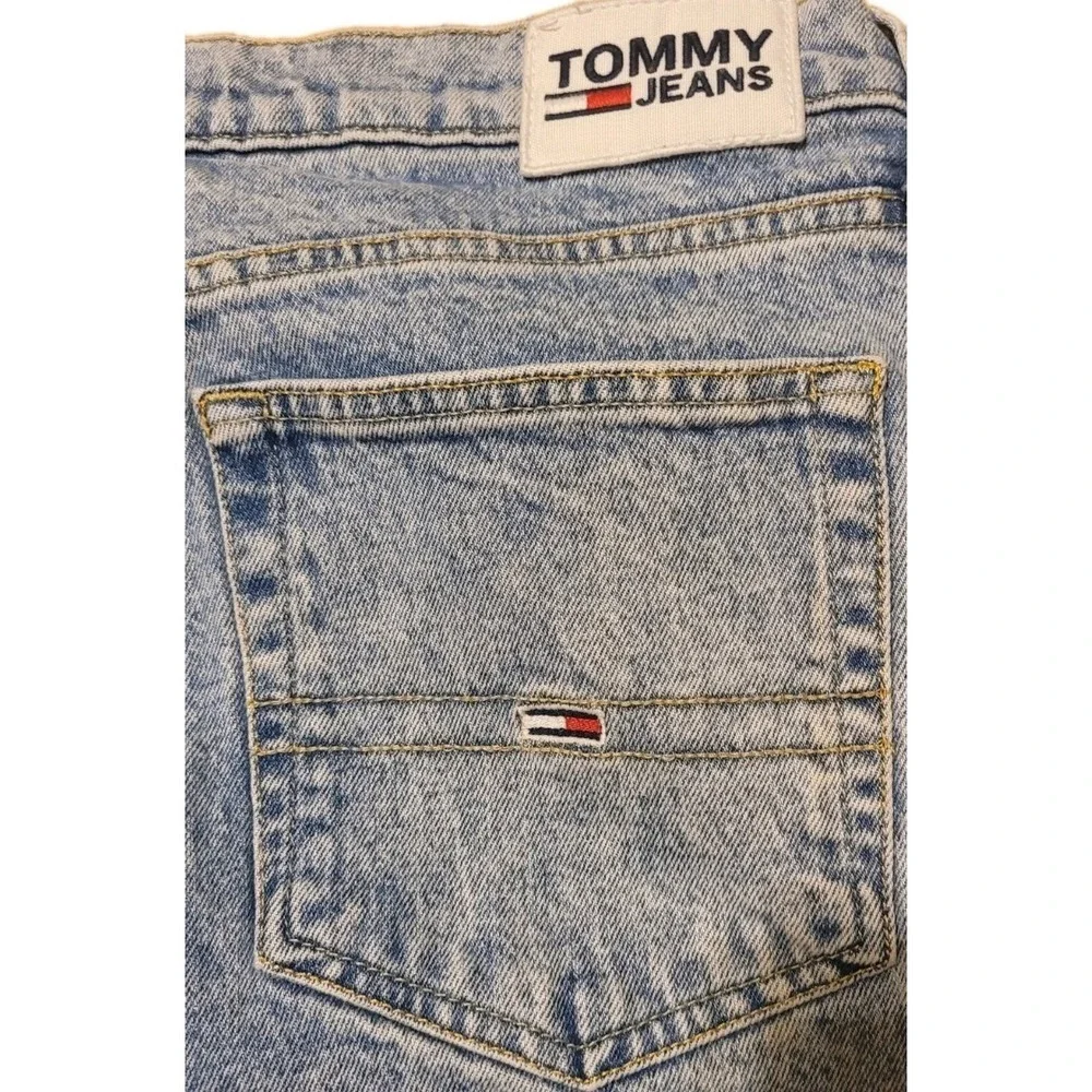 Tommy Jeans Men's Pants 36x30 Dads Jean Papa Washed Blue Jeans